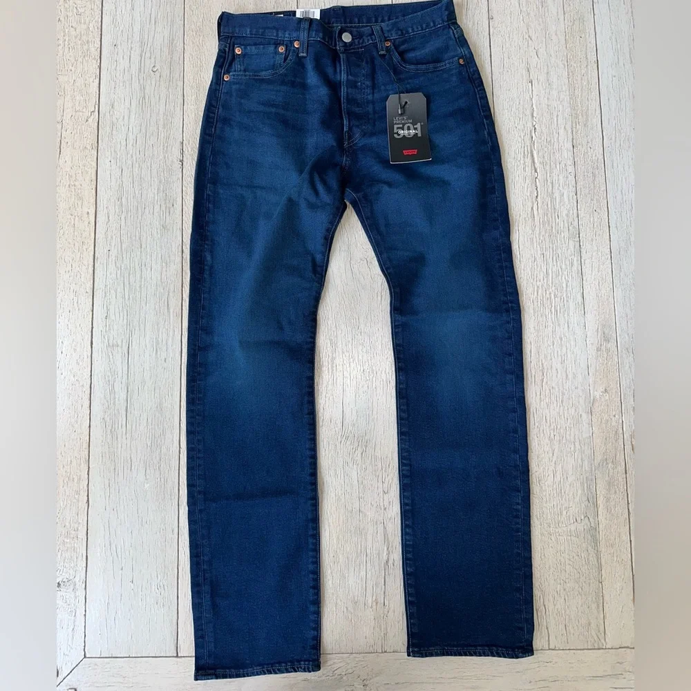 Levi's Men's Dark Blue Slim Straight Jeans